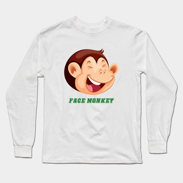 face monkey Long Sleeve T-Shirt by This is store